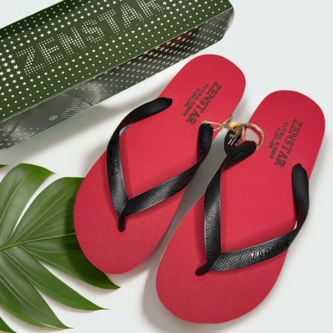 DÉP ZENSTAR ĐỎ QUAI ĐEN