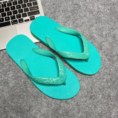dép lào Thái truyền thống màu xanh ngọc
