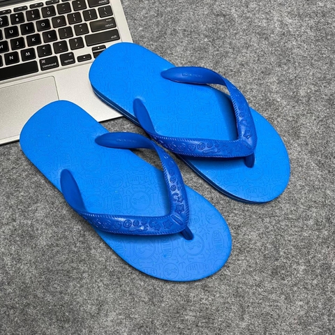 dép lào truyền thống Thái màu xanh dương