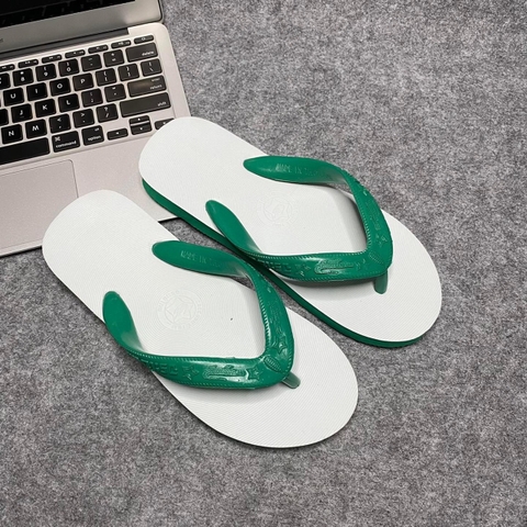 dép lào Thái trắng quai xanh lá