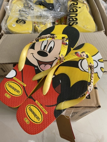 dép havaianas Micky vàng