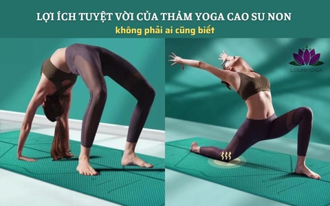 Lợi ích tuyệt vời của thảm Yoga cao su non không phải ai cũng biết