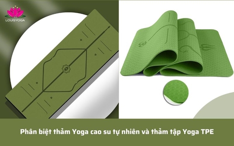 Phân biệt thảm cao su tự nhiên và thảm tập yoga TPE