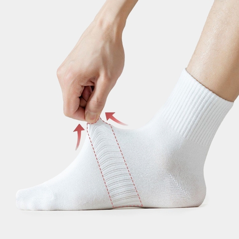 Tất Vớ Cổ Trung Trơn Seccond Sunday Basic SA04