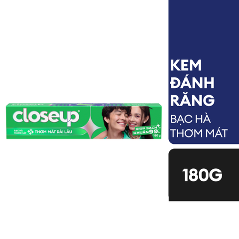 CLOSEUP KĐR Bạc Hà Thơm Mát 180g