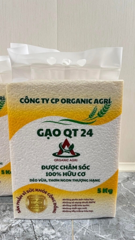 GẠO 100% HỮU CƠ - GẠO QT 24 (Túi 5Kg)
