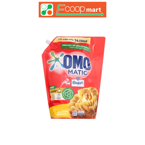 Nước giặt Omo Comfort cửa trên tinh dầu thơm túi 3.6kg