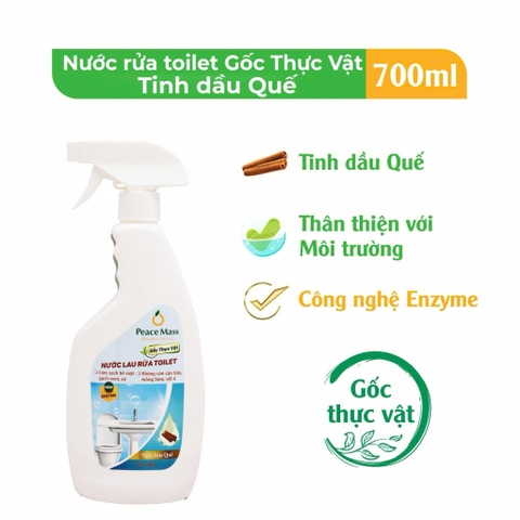Nước Tẩy Rửa Bồn Cầu Peace Mass Tinh Dầu Quế 700ml