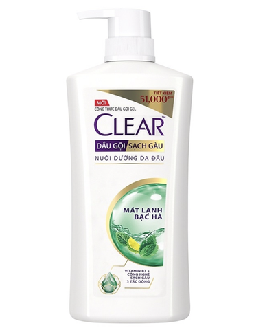 Dầu gội CLEAR BẠC HÀ chai 630ml