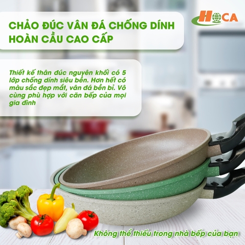 Chảo đúc vân đá đáy từ