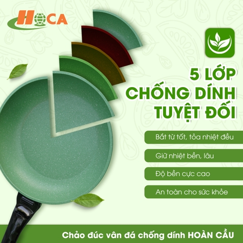 Chảo đúc vân đá đáy từ