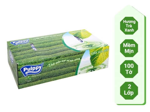 Khăn giấy lụa PULPPY hộp 100 tờ