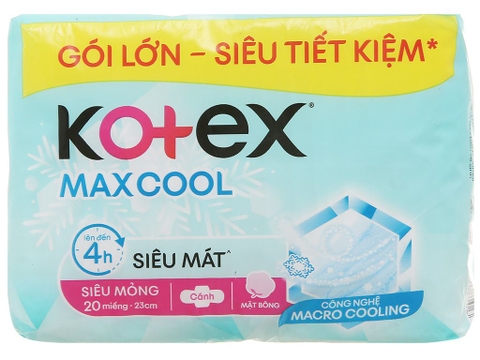Băng vệ sinh Kotex MaxCool 20 miếng