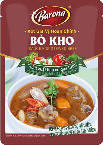 Xốt gia vị hoàn chỉnh barona - bò kho (80gr)