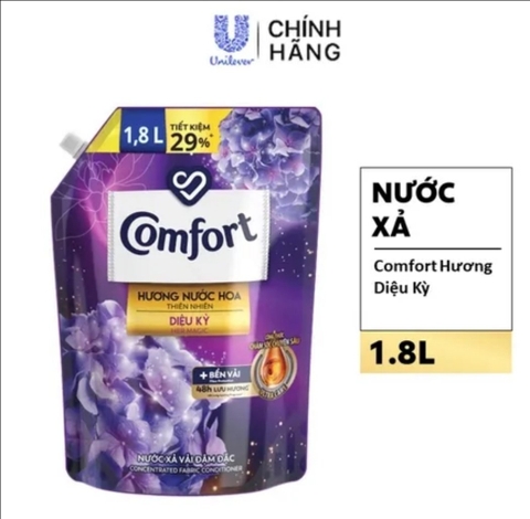 Nước xả vải Comfort hương nước hoa thiên nhiên diệu kì 1.8L