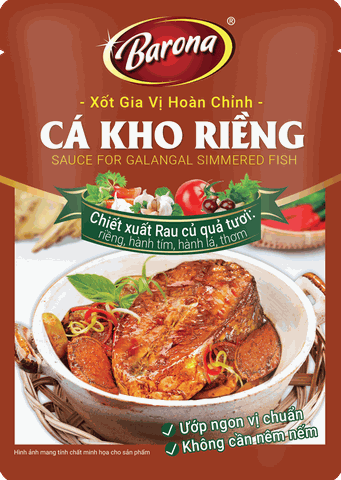Xốt gia vị hoàn chỉnh barona - cá kho riềng (80gr)