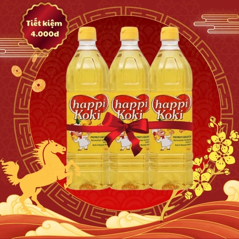Dầu ăn Happi Koki 1 lít