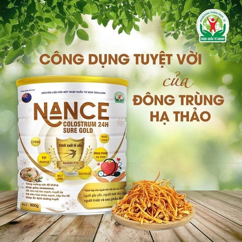 Sữa Nance Colostrum 24h Sure Gold - hộp 900g