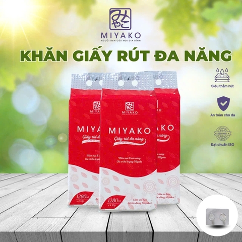 Khăn giấy rút đa năng – 1280 tờ – Đỏ