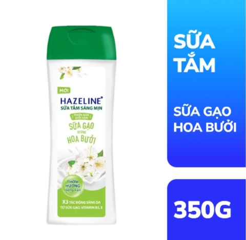 Sữa Tắm Hazeline Sữa Gạo Hoa Bưởi chai 350g