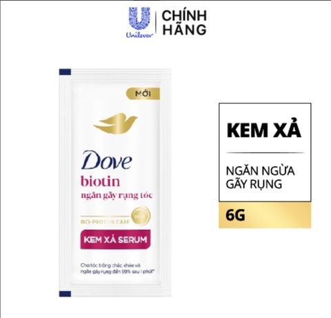 DOVE Kem xả ngăn gãy rụng tóc 6gx10