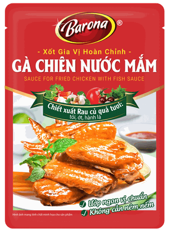Xốt gia vị hoàn chỉnh barona - gà chiên nước mắm (80gr)