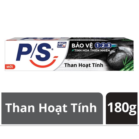 P/S KĐR TRẮNG RĂNG THAN HOẠT TÍNH & TRE 180G/36 ống