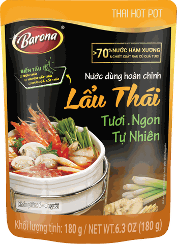 Nước dùng hoàn chỉnh barona - lẩu thái (180gr)