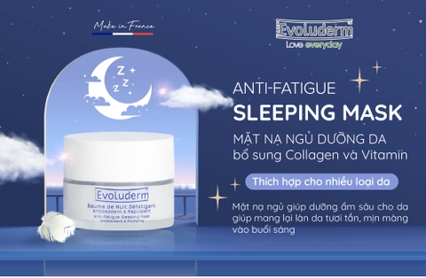 Kem mặt nạ ngủ thiên nhiên thuần chay Evoluderm dưỡng da căng mọng 50ml