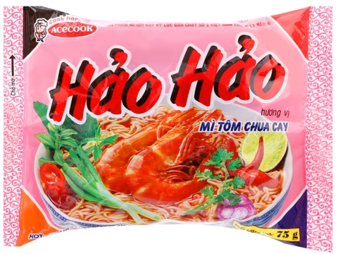 Mì gói Hảo hảo tôm chua cay - gói 75g