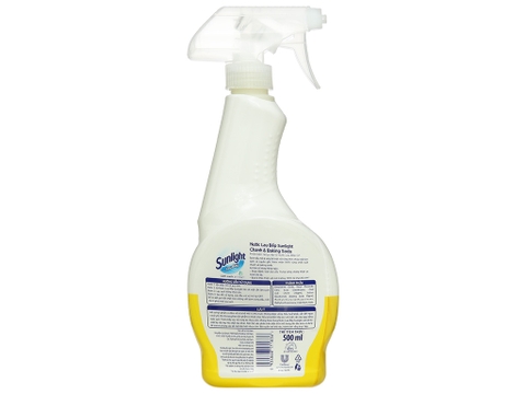 Nước lau bếp Sunlight Chanh & Baking Soda / chanh & sả chai 500ml
