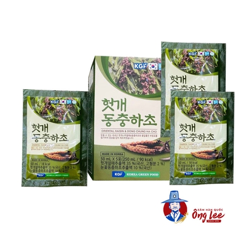 Nước Mát Gan Đông Trùng Hạ Thảo - Hộp 5 Gói * 50ml