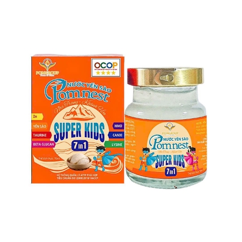 Nước Yến Sào Pomnest Super Kid Hộp 1 lọ 70ml