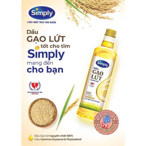 Dầu ăn Simply 1L