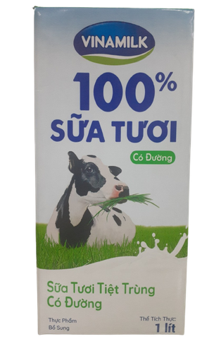 Sữa tươi tiệt trùng có đường - 1 lít