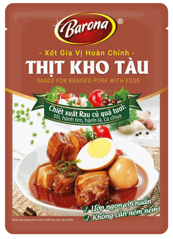 Xốt gia vị hoàn chỉnh barona - thịt kho tàu 80gr