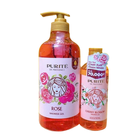 {MUA 1 TẶNG 1} Sữa Tắm Purité De Prôvence Shower Gel 850ml + Tặng 1 Sữa Tắm 250ml + Tặng kèm túi xách