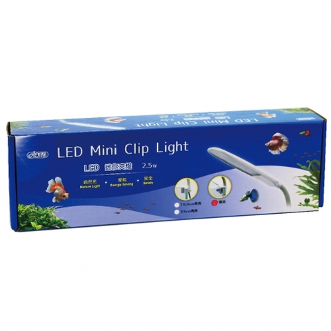 Đèn kẹp LED Mini - Ista Mini Clip LED Light - Side clip 21.5cm