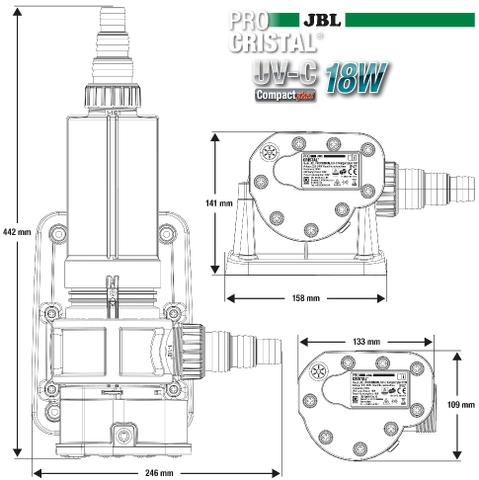 Đèn UV-C - JBL ProCristal UV-C 18W