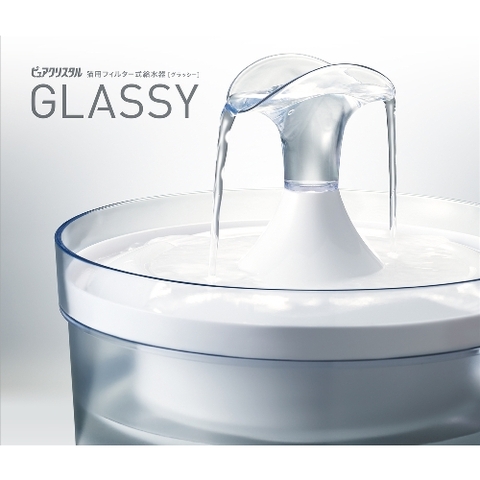 Máng uống nước tự động dành cho Mèo - Gex PC Glassy 1.5 liter for Cat