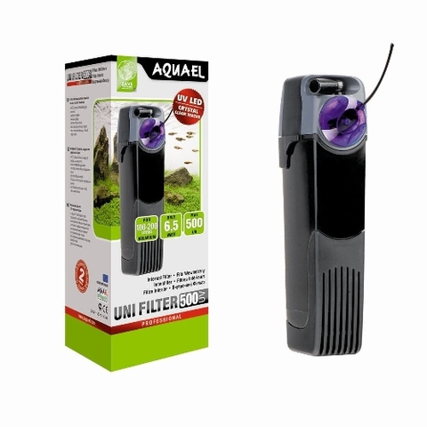 Máy lọc góc hồ cá cảnh - Aquael UNI Filter UV 500 Power ( 6.5W - 500 l/h )