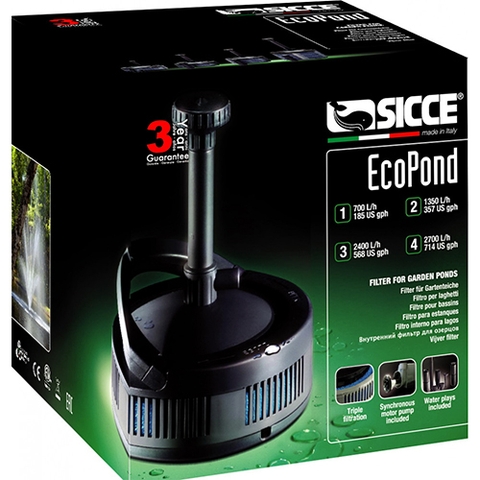 Máy lọc nước hồ cá Koi - Sicce EcoPond 2 Filter 1.350 l/h - 23W