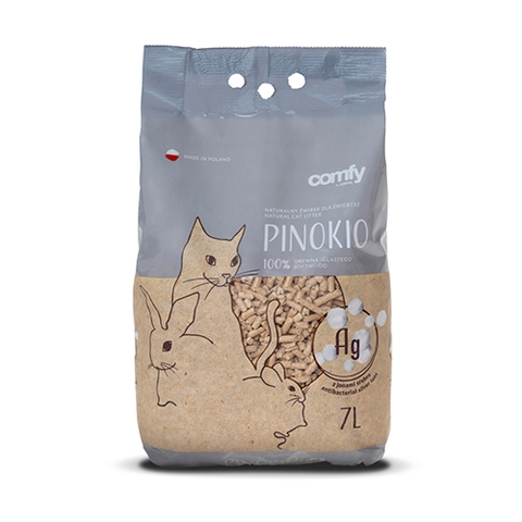 Cát vệ sinh - Compy Pinokio Wooden Silver Guard 7 lít