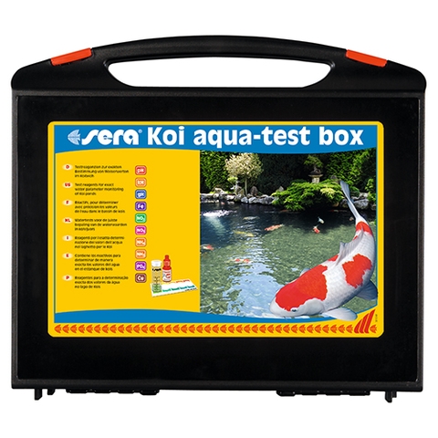 Bộ test 9 chỉ tiêu dùng cho hồ cá KOI - Sera Aqua Test Box KOI
