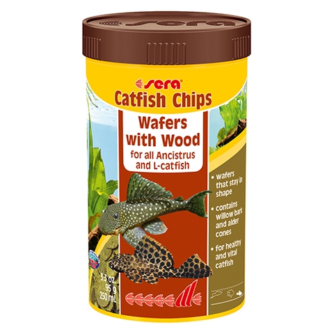 Thức ăn cho cá cảnh - Sera Catfish Chips - 110g