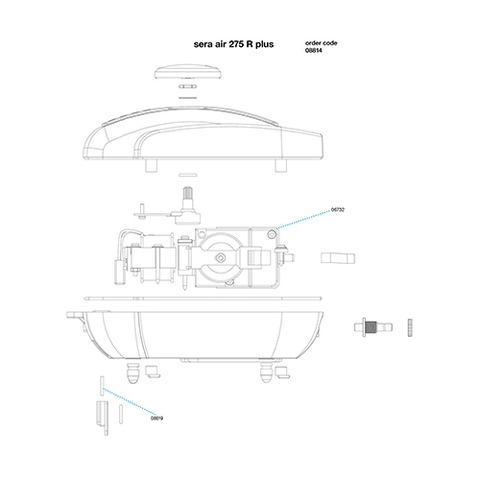 Máy bơm Oxy 2 vòi - Sera Air 275R Plus ( 4W )