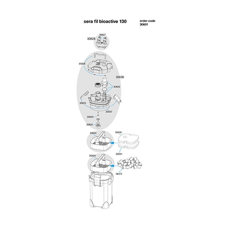 Lọc Thùng hồ cá cảnh 130 ( 11W - 300 l/h ) - Sera Fil Bioactive 130