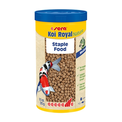 Thức ăn cho cá Koi ( tăng trọng ) - Sera Koi Royal Nature 1 liter