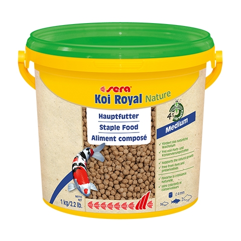 Thức ăn cho cá Koi ( tăng trọng ) - Sera Koi Royal Nature 3.8 liter