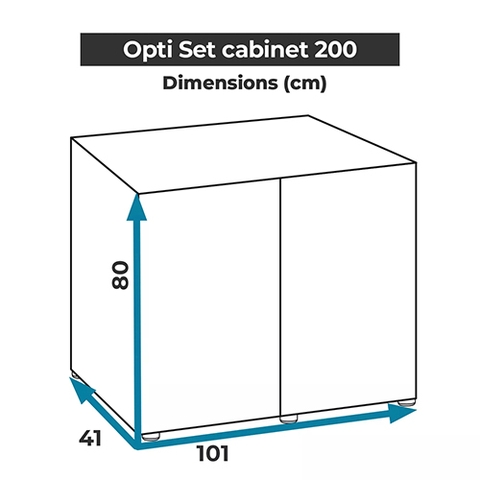 Chân hồ dành cho OPTI Set 200 - Cabinet OPTI Set 200 Black ( 101 x 41 x 80cm )